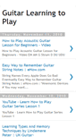 Mobile Screenshot of guitarlearningtoplay.blogspot.com