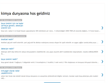 Tablet Screenshot of kimyasanayisi.blogspot.com