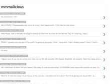 Tablet Screenshot of mmmalicious.blogspot.com