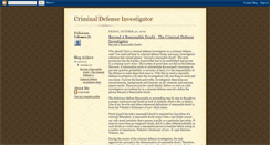 Desktop Screenshot of floridadefenseinvestigations.blogspot.com