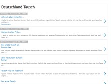 Tablet Screenshot of deutschland-tausch.blogspot.com