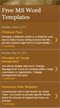 Mobile Screenshot of free-word-templates.blogspot.com