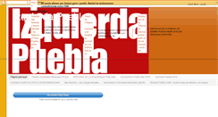 Desktop Screenshot of izquierdapuebla.blogspot.com