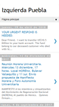 Mobile Screenshot of izquierdapuebla.blogspot.com