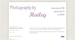 Desktop Screenshot of photobyhailey.blogspot.com