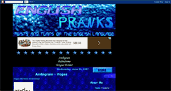 Desktop Screenshot of englishpranks.blogspot.com