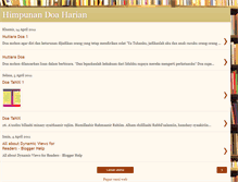 Tablet Screenshot of doaharian-zul.blogspot.com