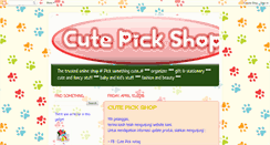 Desktop Screenshot of cutepickshop.blogspot.com