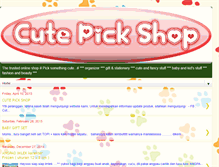 Tablet Screenshot of cutepickshop.blogspot.com