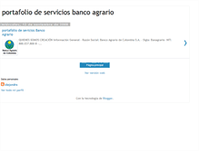 Tablet Screenshot of portafoliodeserviciosbancoagrario.blogspot.com
