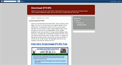 Desktop Screenshot of download-dtv4pc.blogspot.com