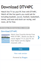 Mobile Screenshot of download-dtv4pc.blogspot.com
