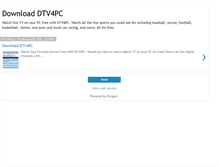 Tablet Screenshot of download-dtv4pc.blogspot.com