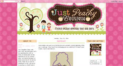 Desktop Screenshot of justpeachyboutique.blogspot.com