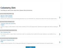 Tablet Screenshot of colostomydiet.blogspot.com