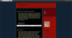 Desktop Screenshot of lostntransit.blogspot.com