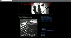 Desktop Screenshot of amusicalstatement.blogspot.com