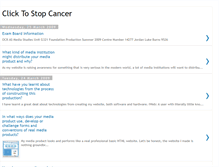 Tablet Screenshot of clicktostopcancer.blogspot.com