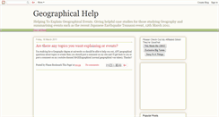 Desktop Screenshot of geographicalhelp.blogspot.com