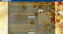 Desktop Screenshot of growingupinbrevard.blogspot.com