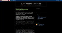 Desktop Screenshot of clintrogersministries.blogspot.com