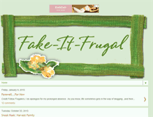 Tablet Screenshot of fakeitfrugal.blogspot.com