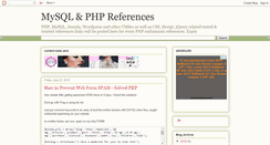 Desktop Screenshot of msql-php.blogspot.com