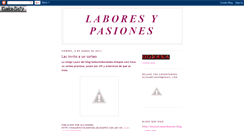 Desktop Screenshot of laboresypasiones.blogspot.com