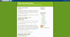 Desktop Screenshot of mysharepointblogtnd.blogspot.com