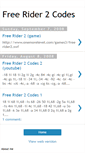 Mobile Screenshot of freerider2codes-mark.blogspot.com