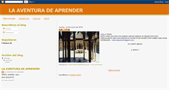 Desktop Screenshot of laventuradeaprender.blogspot.com