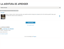 Tablet Screenshot of laventuradeaprender.blogspot.com