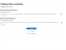 Tablet Screenshot of foldingbikesaustralia.blogspot.com