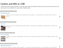 Tablet Screenshot of cookiesandmilkat3.blogspot.com