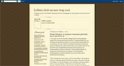 Desktop Screenshot of leibniztropcool.blogspot.com