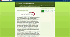 Desktop Screenshot of nexgensolar.blogspot.com