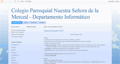 Desktop Screenshot of colegioparroquiallamerced.blogspot.com