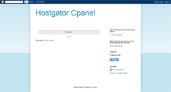 Desktop Screenshot of cpanel-hostgator.blogspot.com