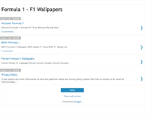 Tablet Screenshot of best-f1-wallpapers.blogspot.com