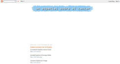 Desktop Screenshot of informacion-sobre-cancer.blogspot.com
