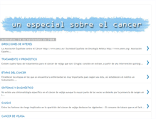 Tablet Screenshot of informacion-sobre-cancer.blogspot.com