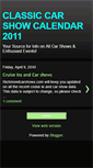Mobile Screenshot of carshowcalendar.blogspot.com