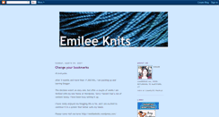 Desktop Screenshot of emileeknits.blogspot.com