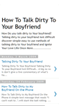 Mobile Screenshot of howtotalkdirtytoyourboyfriend.blogspot.com