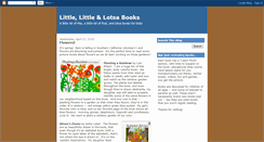 Desktop Screenshot of littlelittlelotsabooks.blogspot.com
