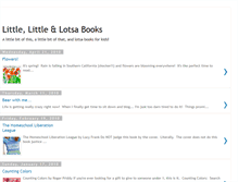 Tablet Screenshot of littlelittlelotsabooks.blogspot.com