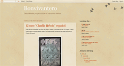 Desktop Screenshot of bonvivantero.blogspot.com