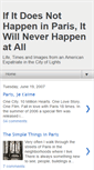 Mobile Screenshot of justmeinparis.blogspot.com