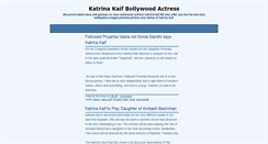 Desktop Screenshot of katrina-kaif-bollywood-actress.blogspot.com