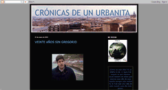 Desktop Screenshot of cronicasdeunurbanita.blogspot.com